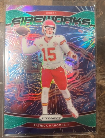 2024 Panini Prizm Fireworks #1 Patrick Mahomes II — front