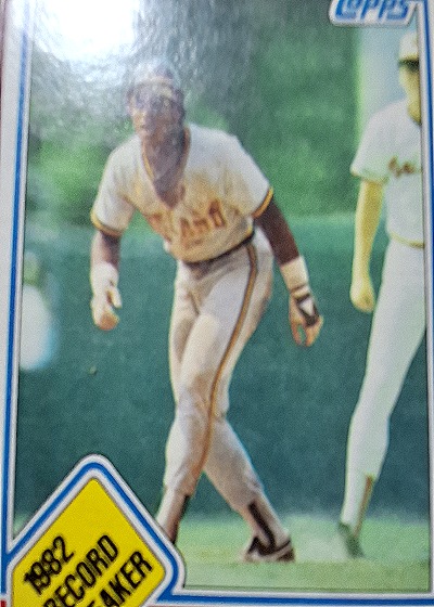 1983 Topps #1982 Record Breaker Rickey Henderson — front