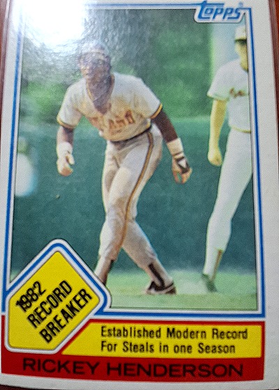 1983 Topps #2 Rickey Henderson — front