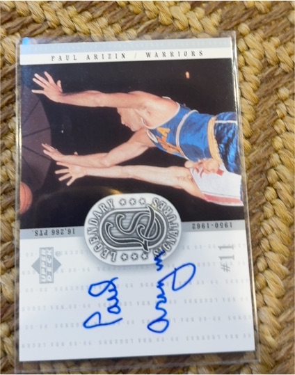 1999 Upper Deck Legendary Signatures #11 Paul Arizin — front