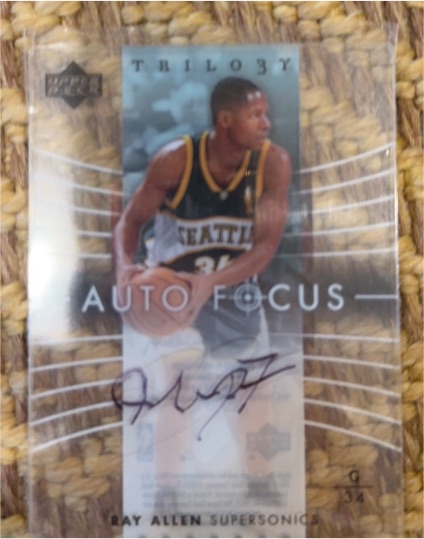 2004-05 Upper Deck Trilogy Auto Focus #AF-RA Ray Allen — front