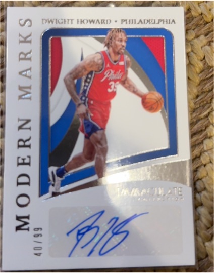 2020-21 Panini Immaculate Collection Modern Marks #MM-DH Dwight Howard — front