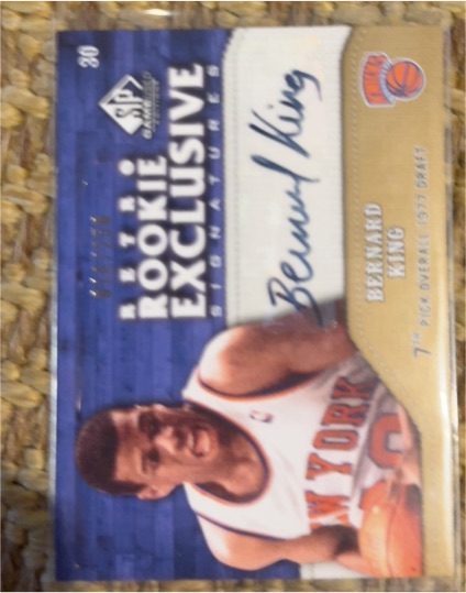 2009-10 Upper Deck SP Retro Rookie Exclusive Signatures #RR-BK Bernard King — front