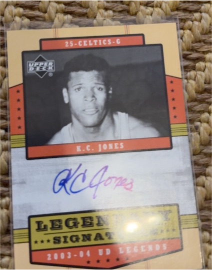 2003-04 Upper Deck Legends #LS-KC K.C. Jones Legendary Signatures — front