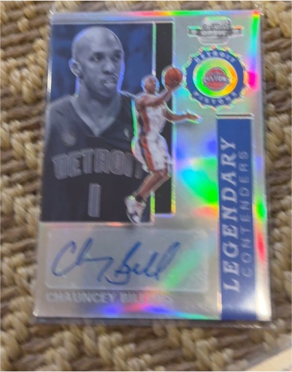 2004 Panini Contenders Legendary Contenders Chauncey Billups — front