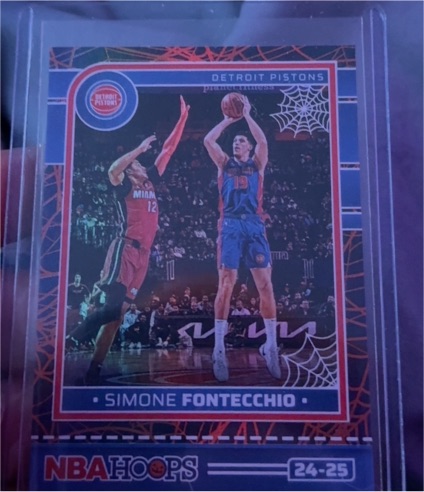 2024-25 Panini Haunted Hoops #46 Simone Fontecchio — front