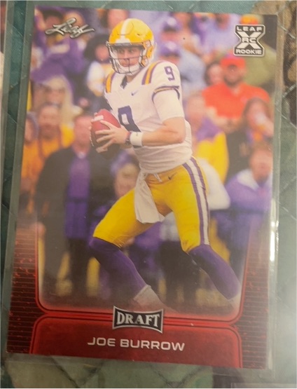 2020 Leaf Draft #01 Joe Burrow — front