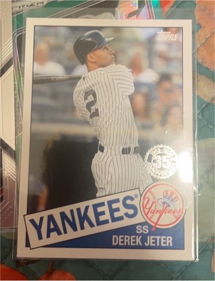 2020 Topps Update #85TB-1 Derek Jeter 1985 Topps Baseball 35th Anniversary — front
