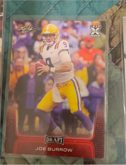 2020 Leaf Draft #01 Joe Burrow — front