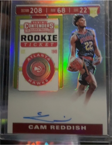 2019-20 Panini Contenders Rookie Ticket #RC Cam Reddish — front