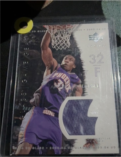 2003-04 Upper Deck Glass Game Gear #AS Amare Stoudemire — front