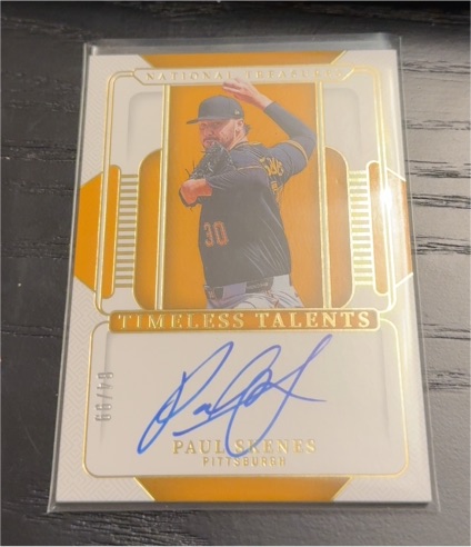 2025 Panini National Treasures Timeless Talents #Paul Skenes — front