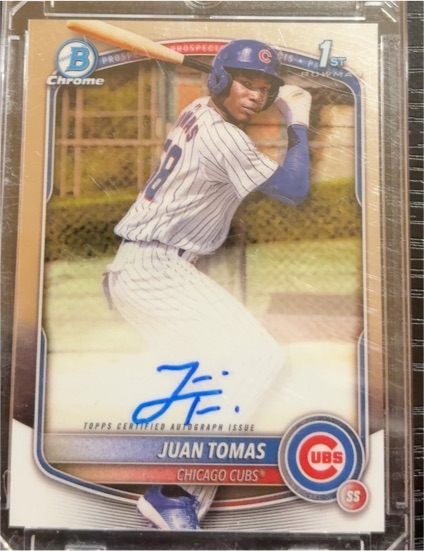 2025 Bowman Chrome #CPA-JT Juan Tomas — front