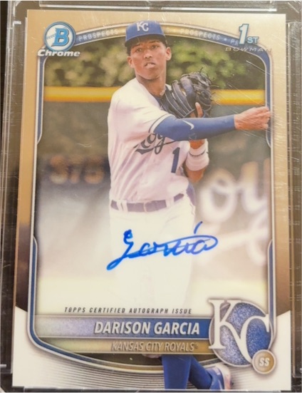 2025 Bowman Chrome #CPA-DG Darison Garcia — front