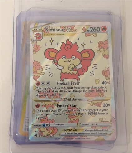 2023 Pokémon Crown Zenith #GG37 Simisear VSTAR — front