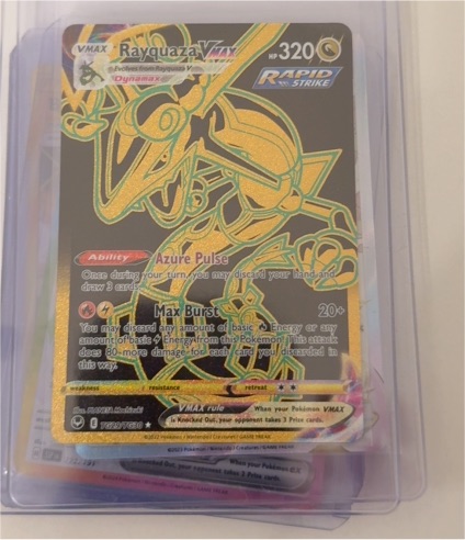 2022 Pokemon Sword & Shield Silver Tempest #TG29/TG30 Rayquaza VMAX — front