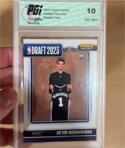 2023 Panini Instant Draft Night #DN-1 Victor Wembanyama Rookie Card — front
