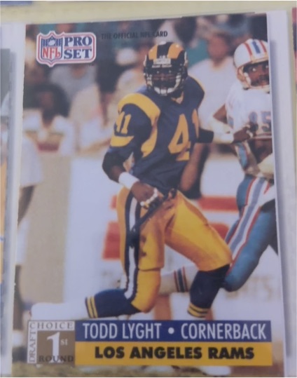 1991 Pro Set #734 Todd Lyght — front