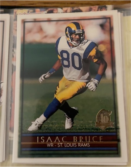 1996 Topps #140 Isaac Bruce — front