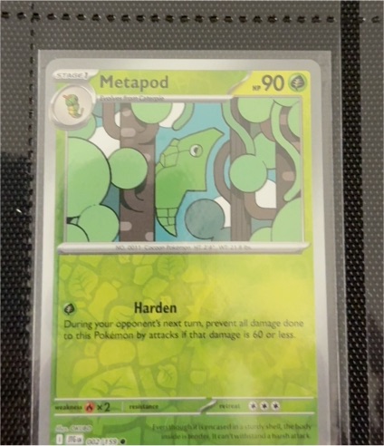 2025 Pokémon SV09: Journey Together #002 Metapod — front