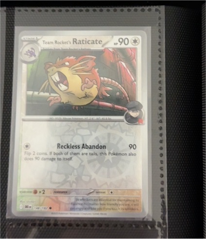 2023 Pokémon Scarlet & Violet Destined Rivals #148 Team Rocket's Raticate — front