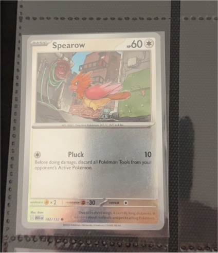2025 Pokémon Mega Evolution #102 Spearow — front