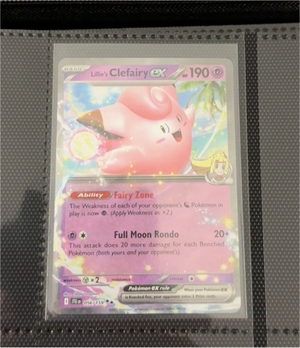 2025 Pokémon TCG Journey Together #056 Lillie's Clefairy ex — front