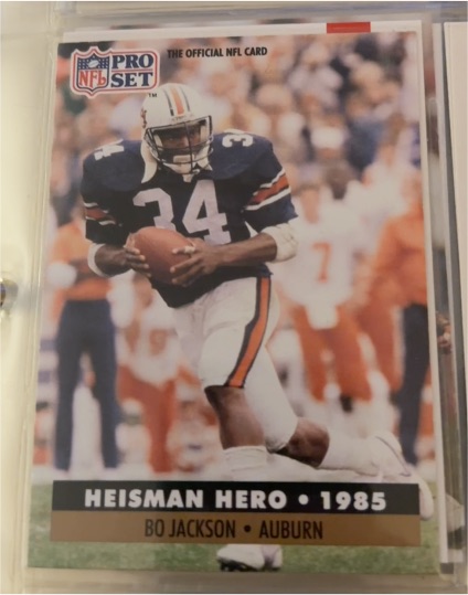 1991 Pro Set #42 Bo Jackson Heisman Hero — front