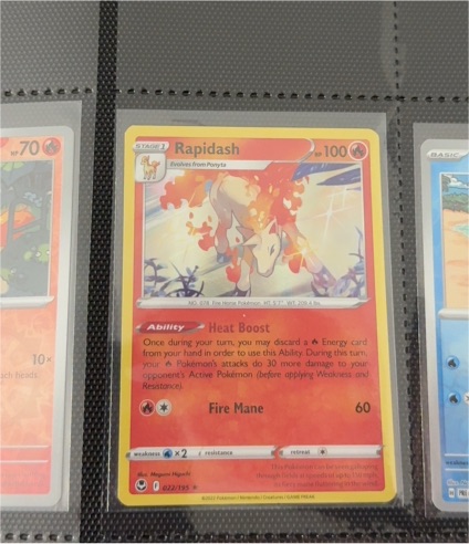 2022 Pokémon TCG Silver Tempest #022 Rapidash — front
