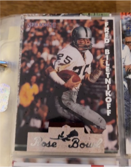 1993 Heads & Tails Super Bowl XXVII #SB9 Fred Biletnikoff — front