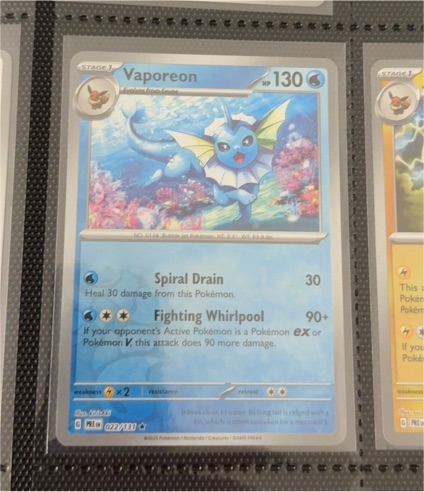 2023 Pokémon TCG Scarlet & Violet 151 #022 Vaporeon — front