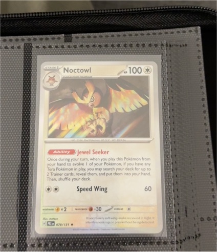 2016 Pokémon Prismatic Evolutions #078 Noctowl — front