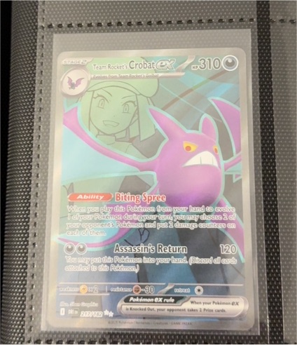 2022 Pokémon SV10 #217 Team Rocket's Crobat EX — front