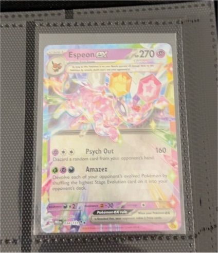 2016 Pokémon Prismatic Evolutions #034 Espeon EX — front