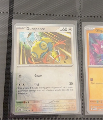 2025 Pokémon Prismatic Evolutions #79 Dunsparce — front