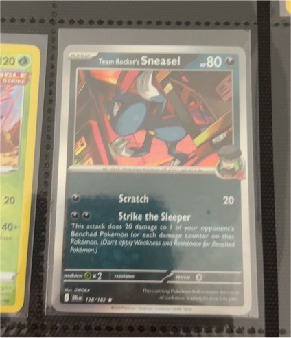 2023 Pokémon TCG Scarlet & Violet Destined Rivals #128 Team Rocket's Sneasel — front