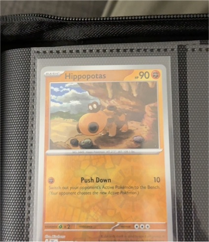 2023 Pokémon Destined Rivals #105 Hippopotas — front