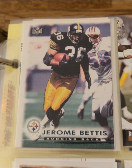 1997 Score Board NFL Experience #57 Jerome Bettis — front