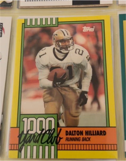 1990 Topps #9 Dalton Hilliard — front