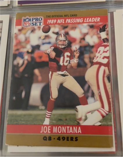 1990 Pro Set #8 Joe Montana San Francisco 49ers — front