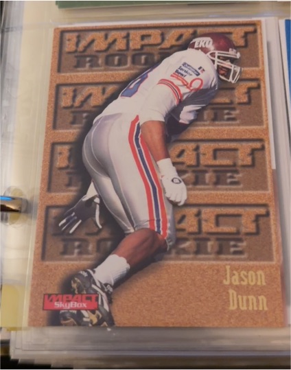 1996 SkyBox Impact #160 Jason Dunn — front