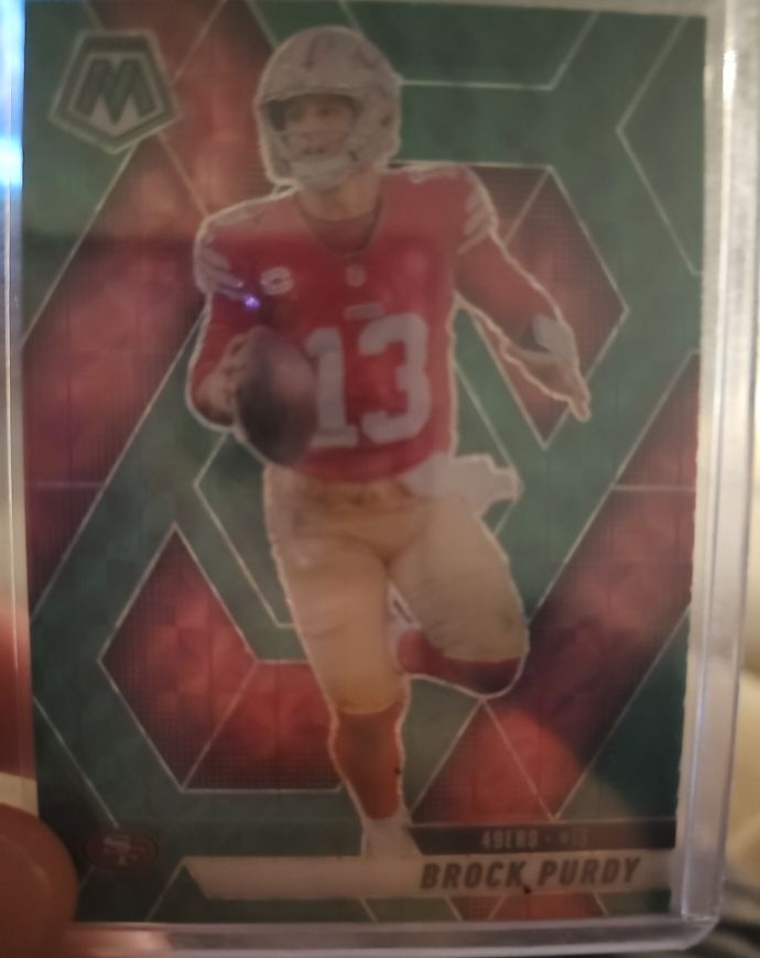 2025 Panini Mosaic #221 Brock Purdy — front