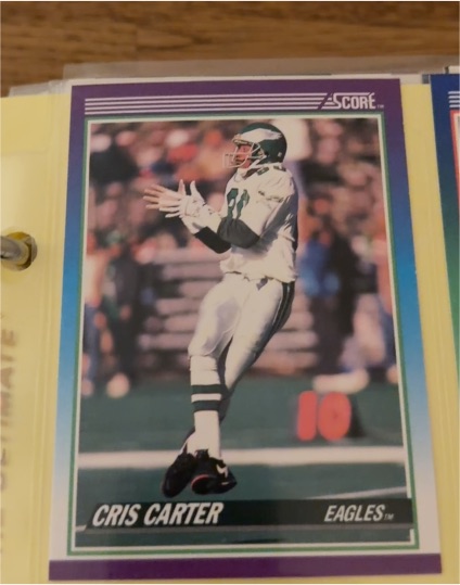1990 Score #193 Cris Carter — front