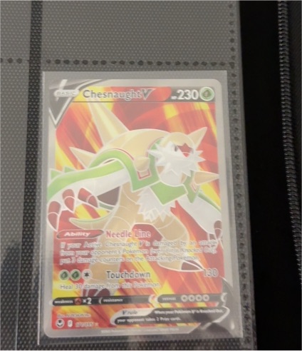 2022 Pokemon TCG Silver Tempest #171 Chesnaught V — front