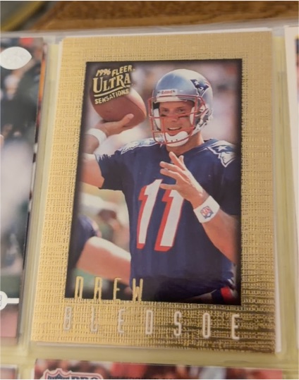 1996 Fleer Ultra Sensations #62 Drew Bledsoe — front