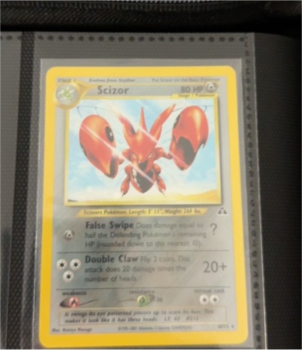 2001 Pokemon Neo Discovery #29 Scizor — front