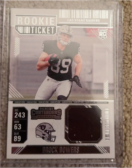 2024 Panini Contenders Rookie Ticket #RTS-BBS Brock Bowers — front