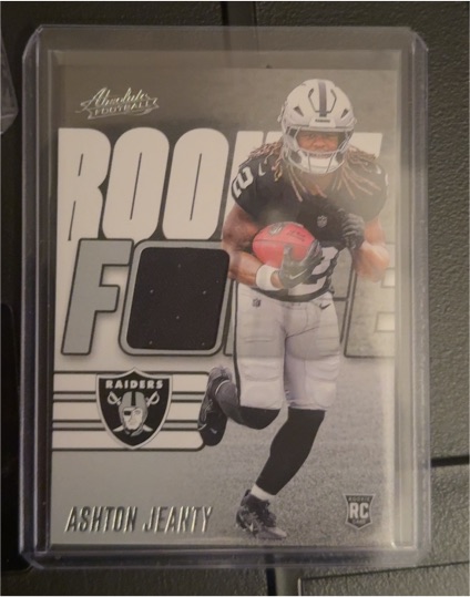 2025 Panini Absolute #RF-AJY Ashton Jeanty Rookie Force Rookie Patch — front