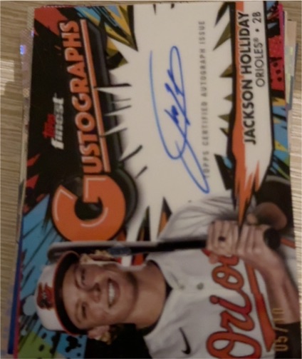 2025 Topps Finest Gustographs #G-JH Jackson Holliday — front