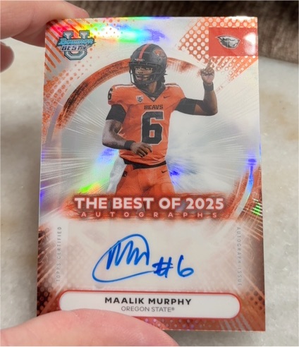 2025 Bowman University's Best #BOA-MMU Maalik Murphy — front